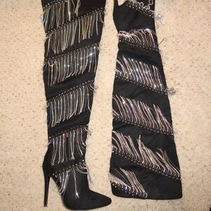 Dolls kill fringe boots ✨